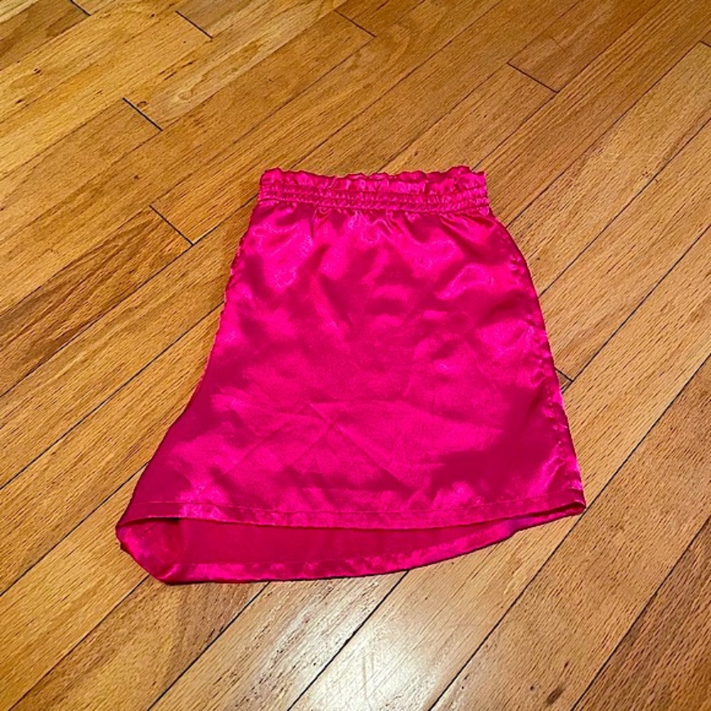 Victoria’s Secret Gold Label Satin-like Pink Sleep Shorts